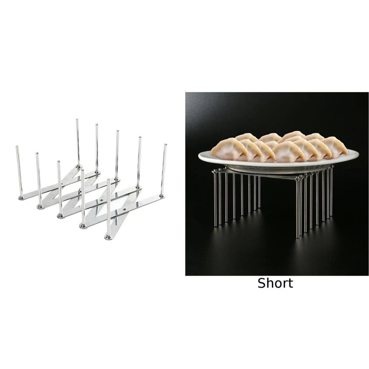 Lightweight Collapsible Dish Rack in Stainless Steel for Easy Handling