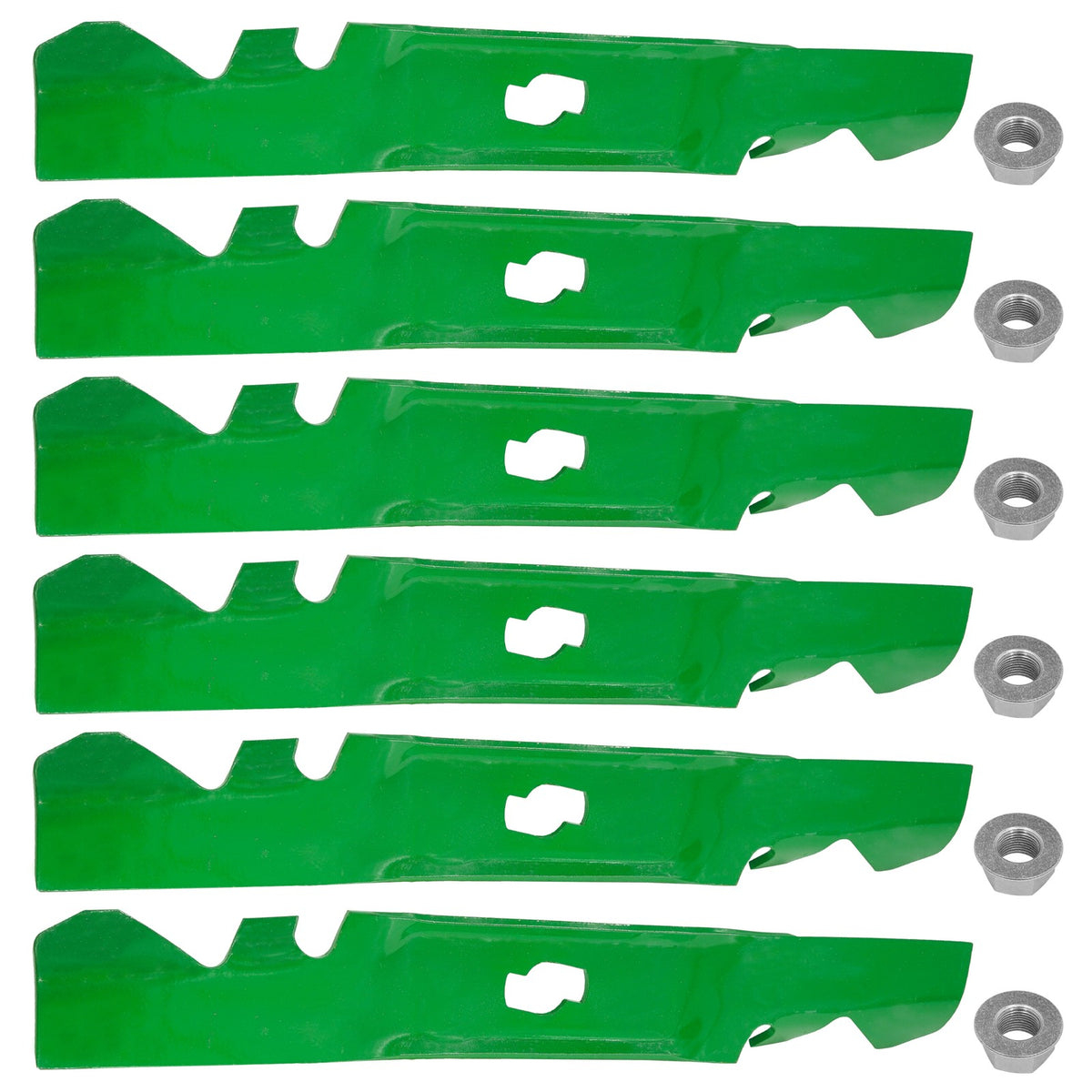 Deck Blades 50 Inch Replacement with Nuts for Cub Cadet (2009–2020)