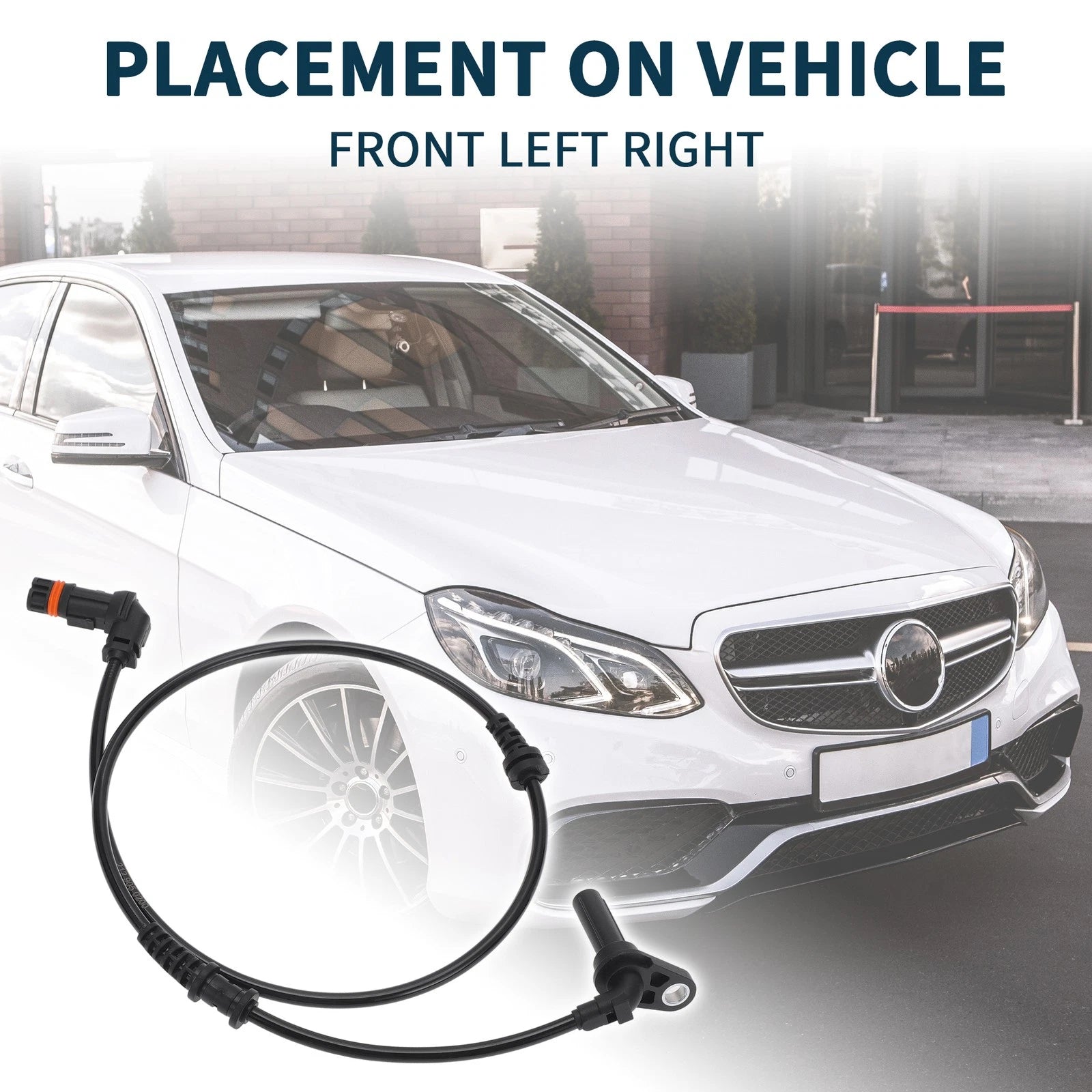 ABS Wheel Speed Sensor 2pcs Front Left Right for Mercedes-Benz A212 (2010–2016)
