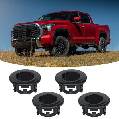 Set of 4 Black Plastic Parking Sensor Holders for Toyota (OEM Fitment)