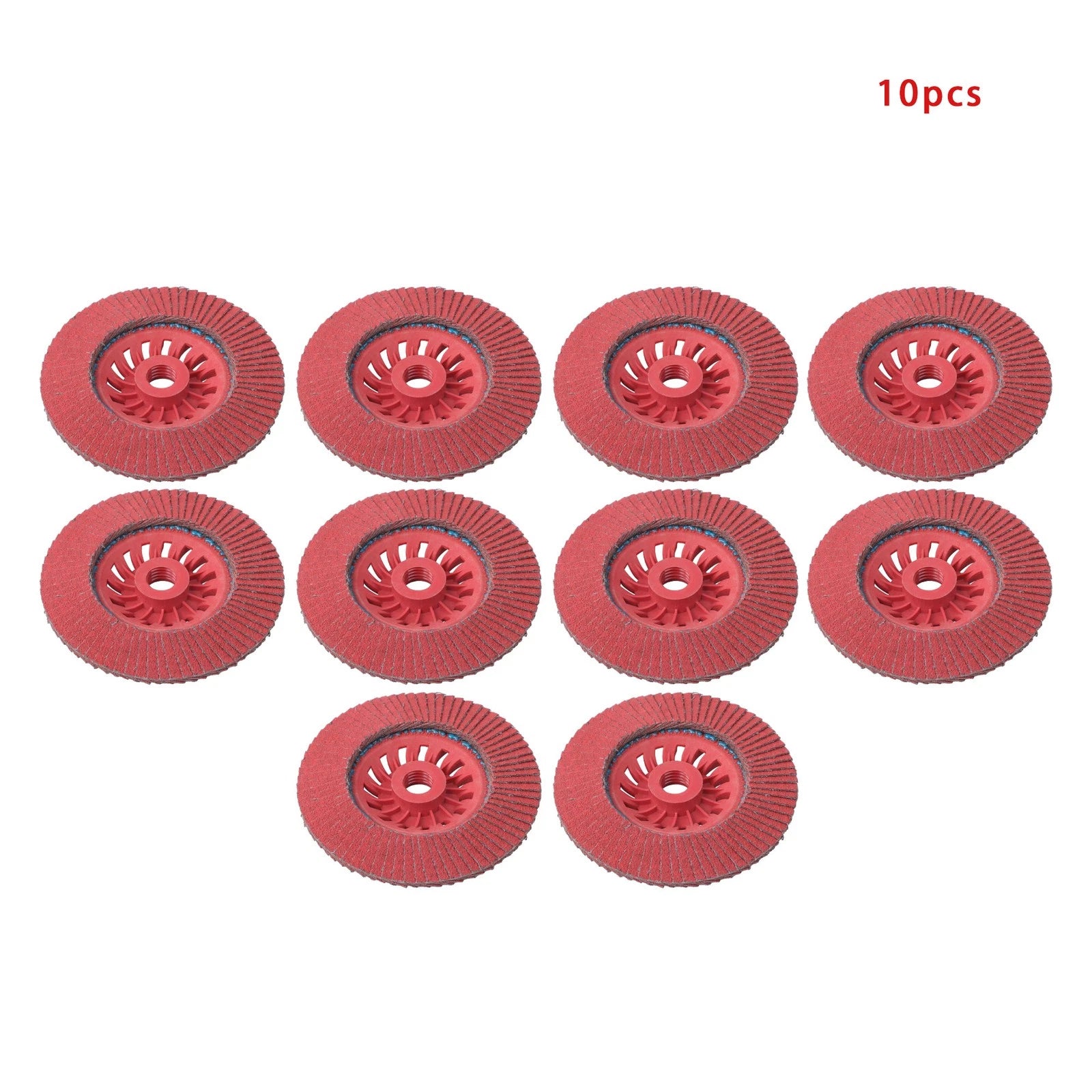 10 PCS 4-1/2" x 7/8" 80 Grit Type 29 Ceramic Flap Sanding Discs