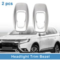 2 Pcs Back Row Headlight Trim Bezel Replacement for Mitsubishi Outlander (2022–2024)