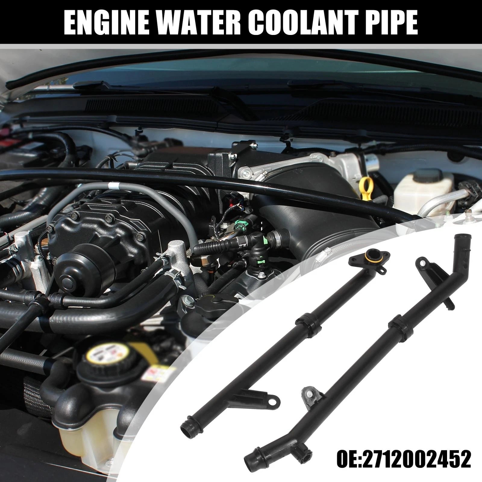 Engine Water Coolant Pipe Replacement for Mercedes-Benz C250 SLK250 (2012–2015)