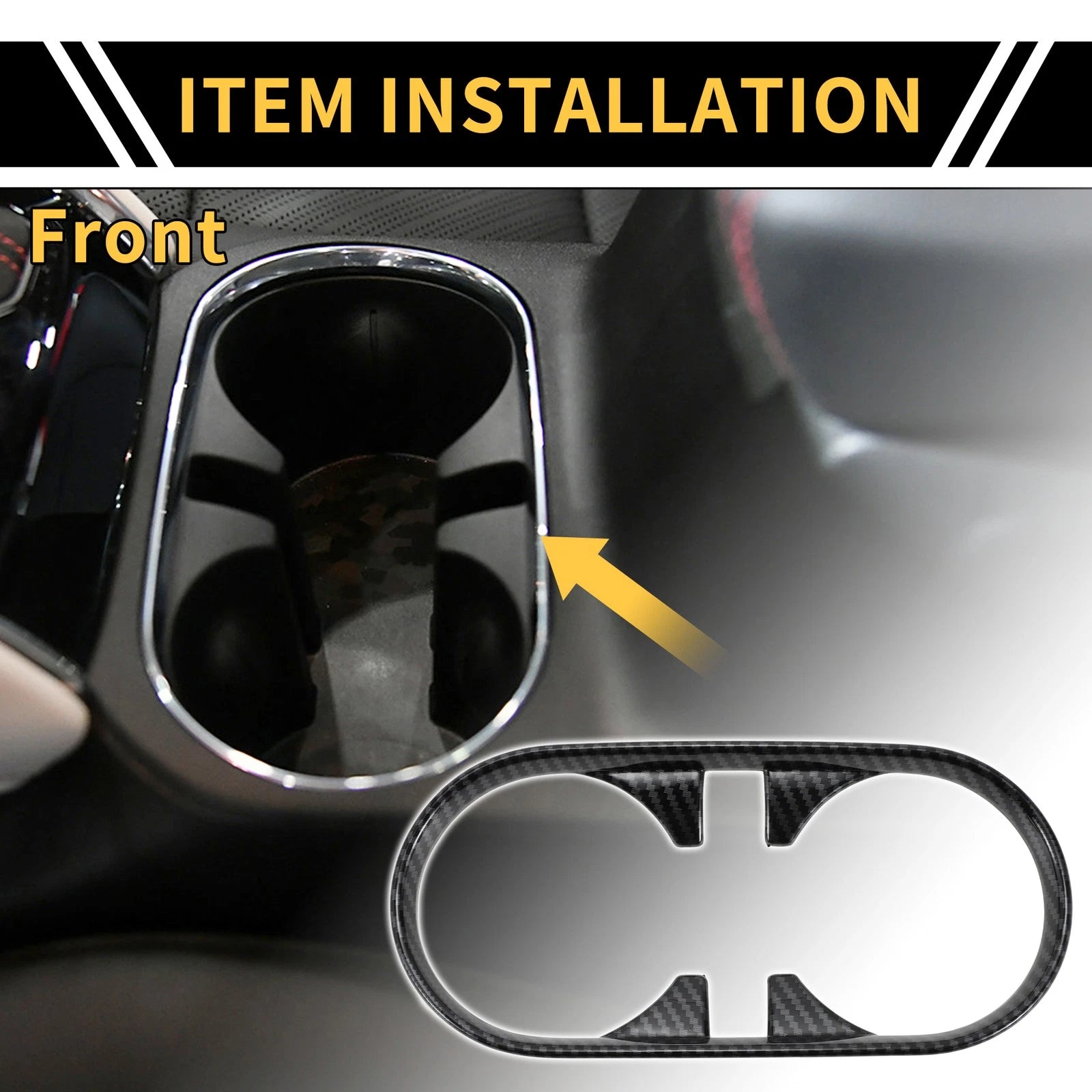 Front Central Cup Holder Cover Replacement for Chevy Colorado (2023–2024)