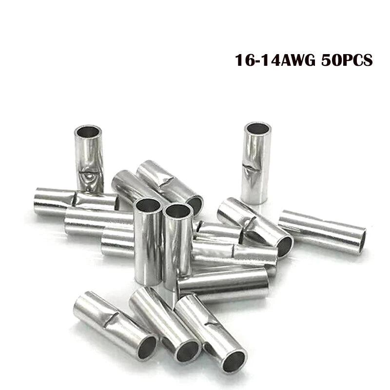 50pcs Butt Connectors for (22-10 AWG)