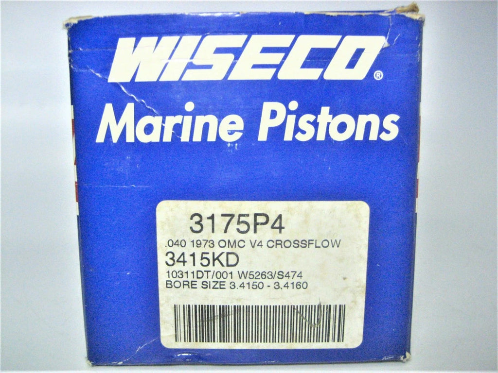 Wiseco 3175P4 Piston Kit for OMC Crossflow V4 (1973)