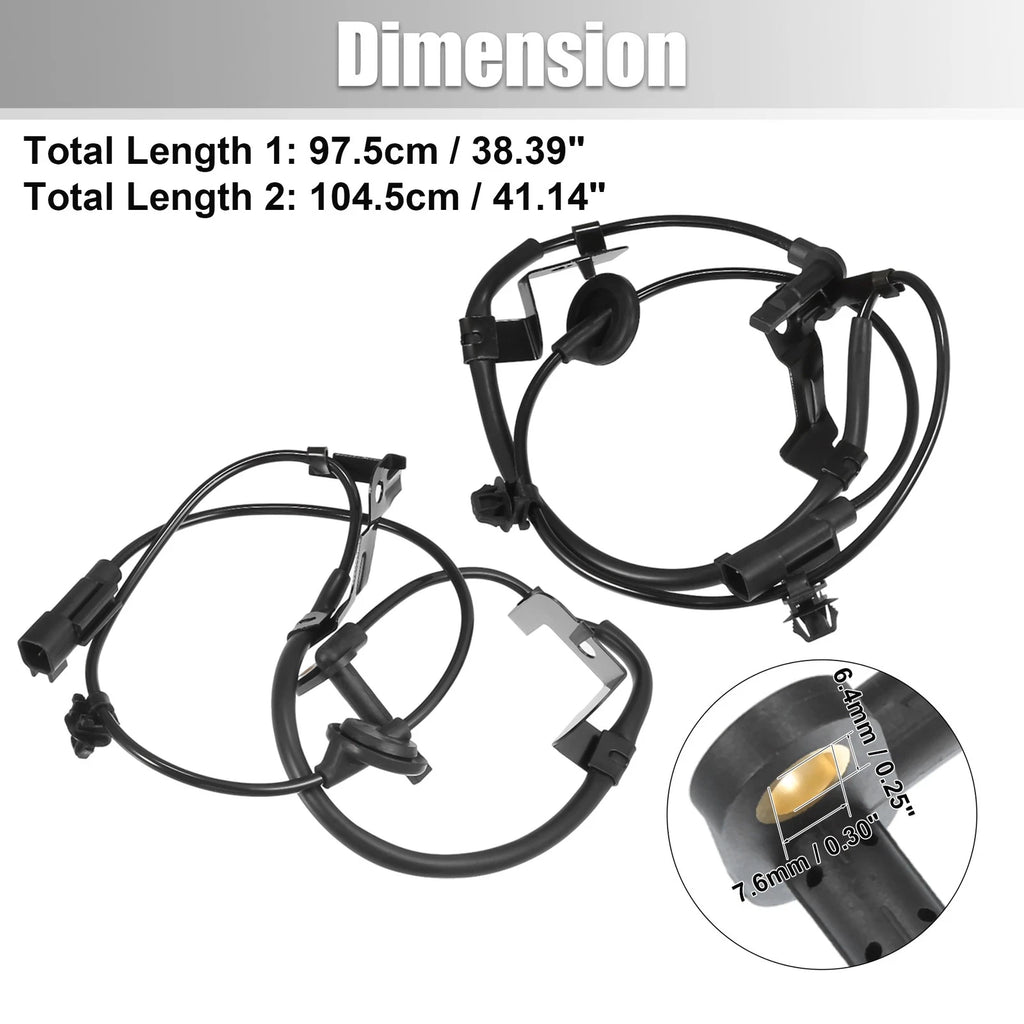1 Pair ABS Sensor for Mitsubishi Lancer (2009–2015) No. 4670A583