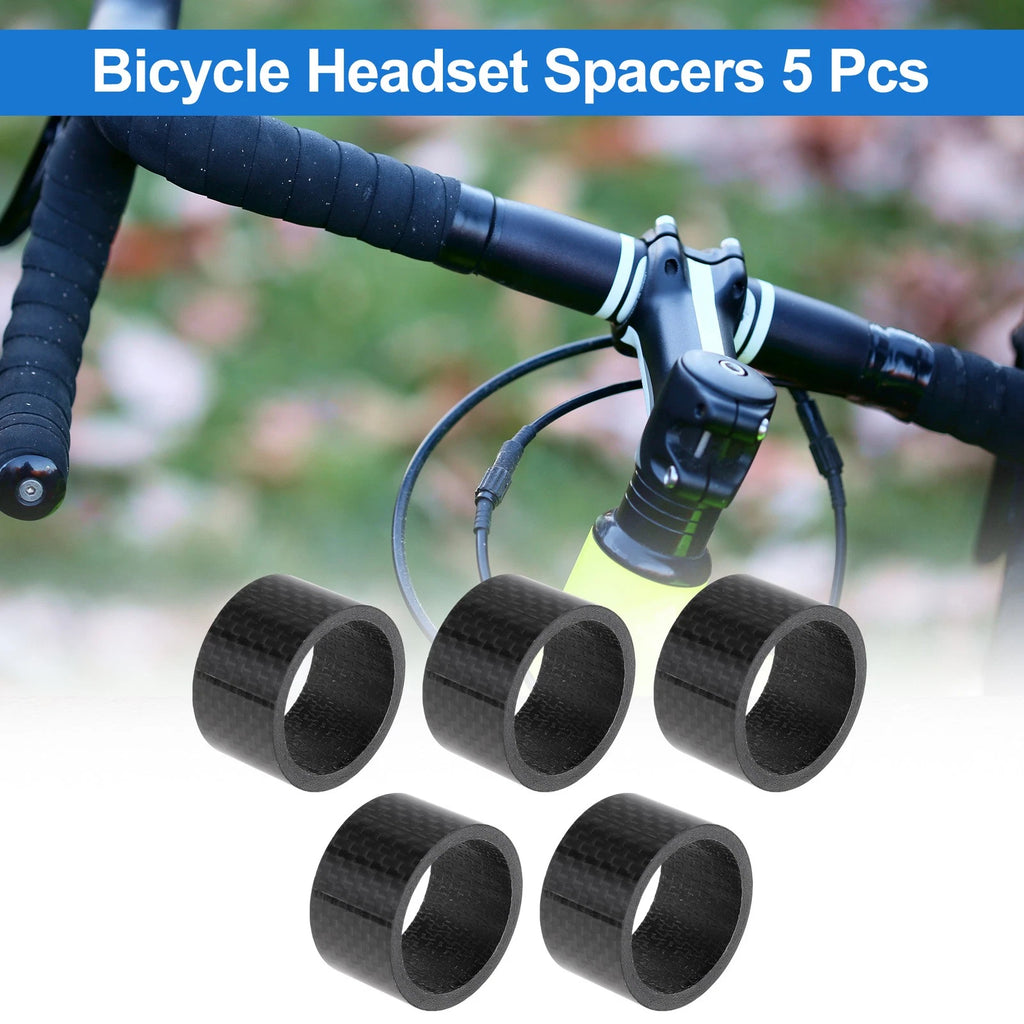 Bicycle Headset Spacer Set 20mm 1-1/8in for Carbon Fiber Fork (Universal)