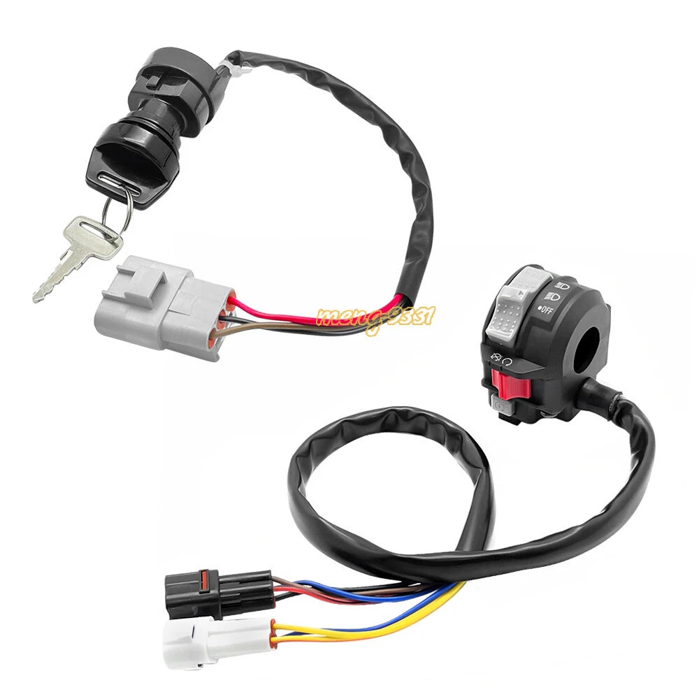 Handlebar Start Switch & Ignition Key Switch for Yamaha Kodiak 450 700 (2016–2023)