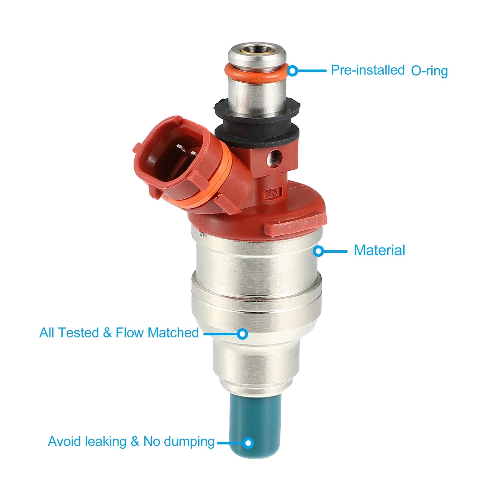 Fuel Injector Nozzle Set Replacement for Toyota 4Runner Truck (1988–1995)