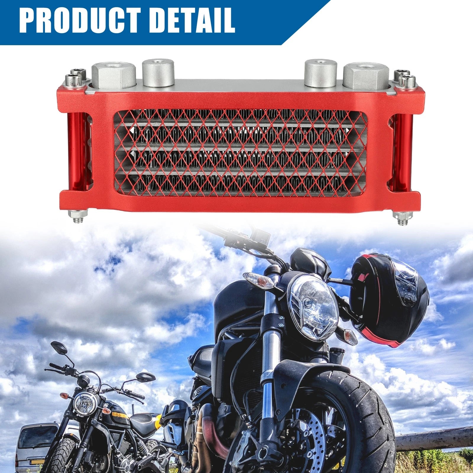 Oil Cooler Radiator Kit for Pit Bike Monkey Bike (Universal) (Set)