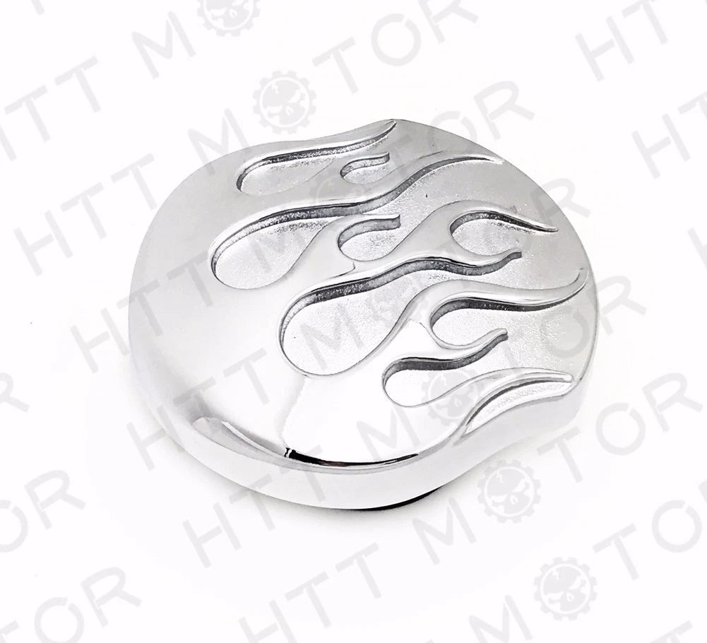 Chrome Flame Gas Cap for Harley (1984–2015)