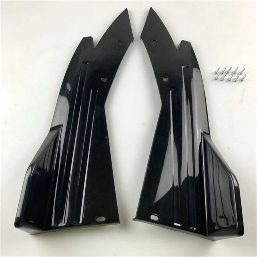 2Pcs Side Rear Bumper Spoiler Lip Diffuser Winglet for Universal Fit