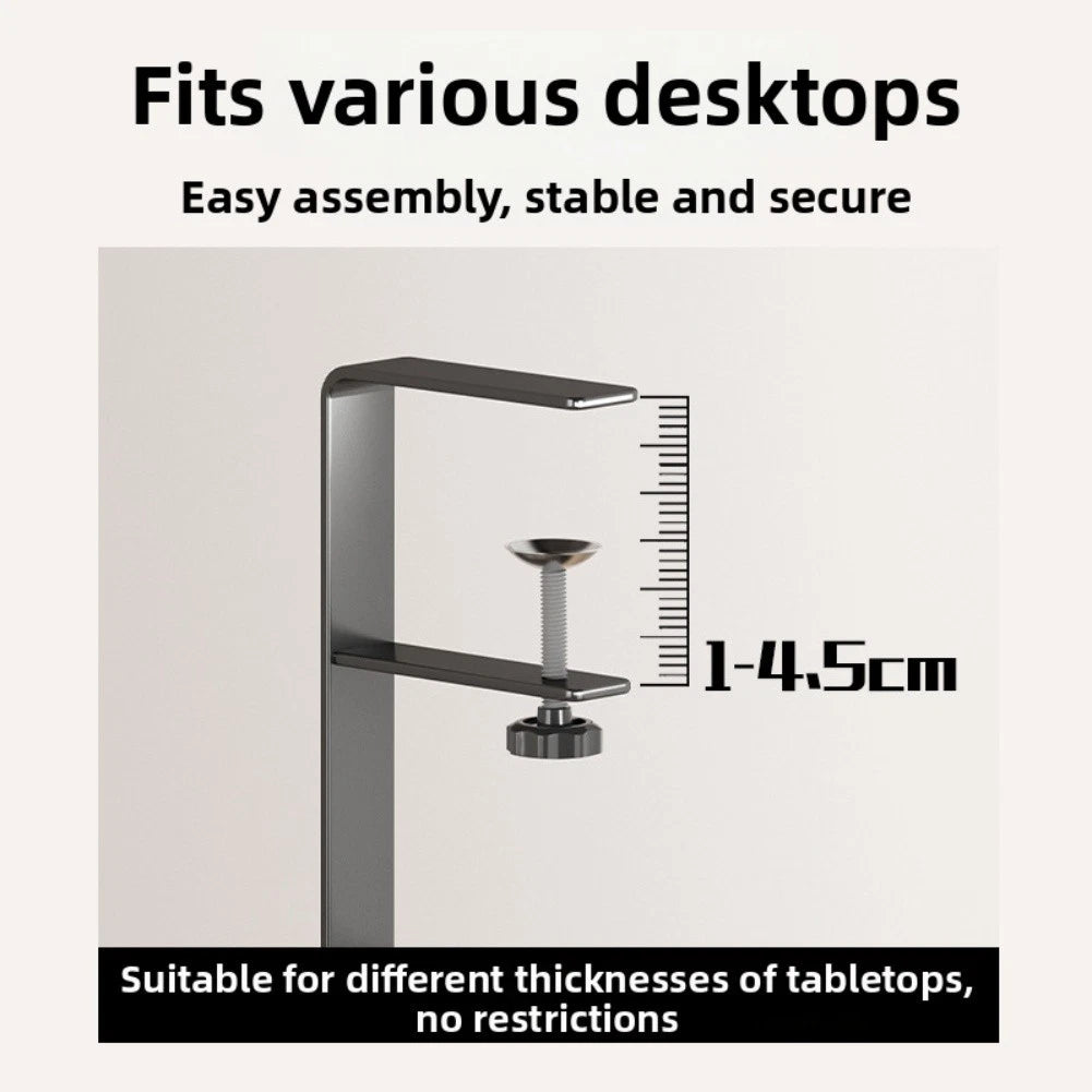 Desk Cable Management Clamp Organizer for Tables (1-4.5 cm)