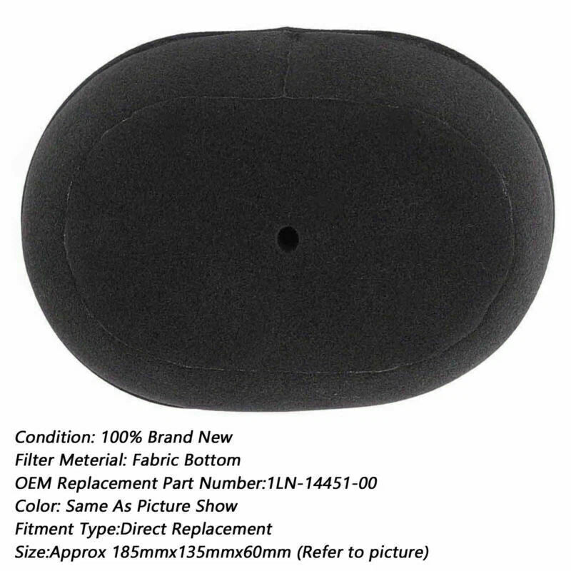 Air Filter Element for Yamaha TT350S TTR350T TT250R TTR250 WR250 WR250X/R (1985–2023)