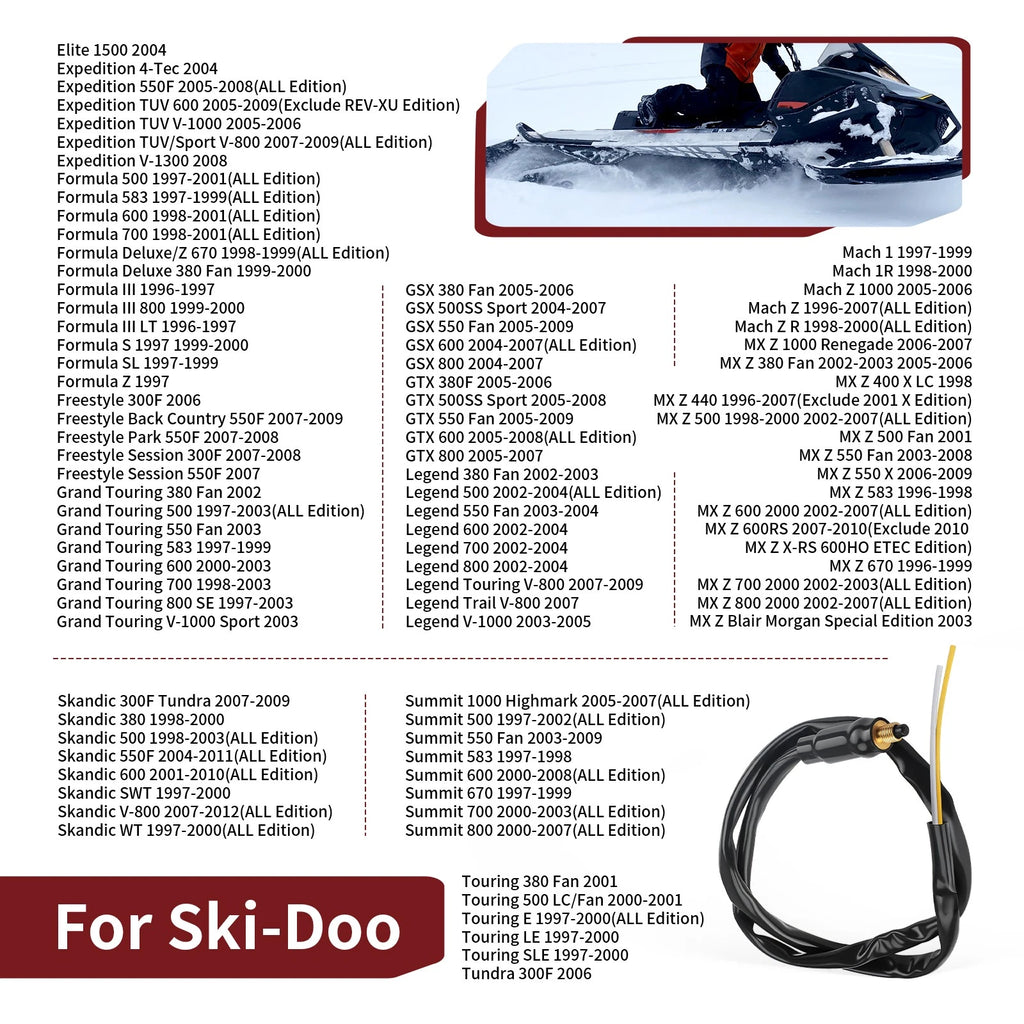 Brake Stoplight Micro Switch for Ski-Doo Elite 1500 (2004) - 507032334, 507032366