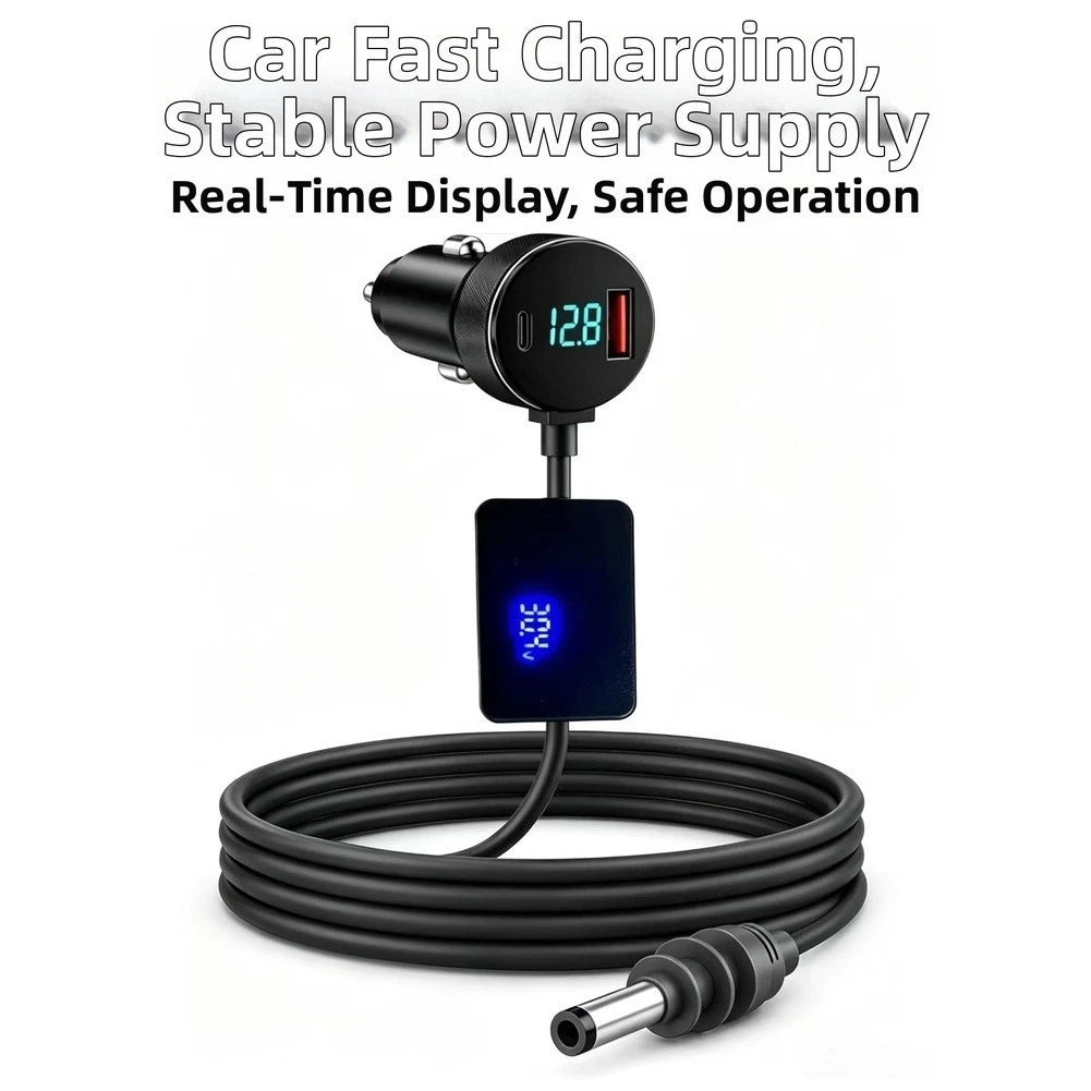 3-in-1 Car Power Cable for Mini (100W 30V 2A) Waterproof Design