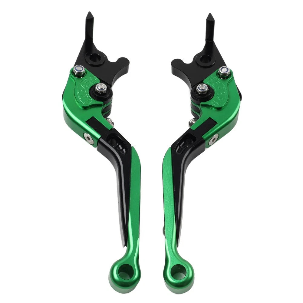 CNC Extendable Brake Clutch Levers for Benelli TRK502/X BN302S (2015–2019) Green