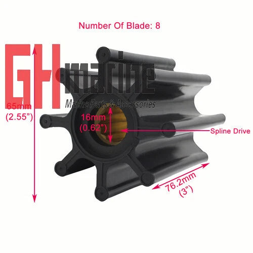 Engine Flexible Impeller for Caterpillar Marine Power LTT I (6.78)