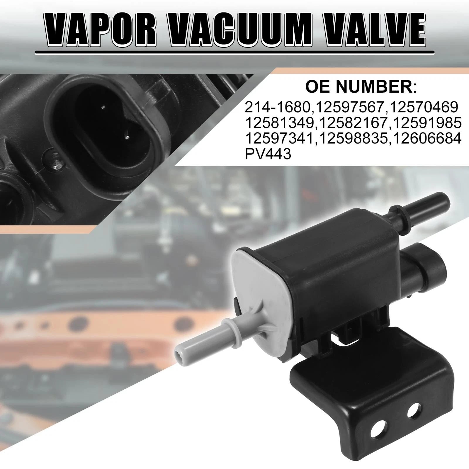 Vapor Vacuum Purge Valve Replacement for Chevy Silverado GMC Sierra (2007–2018)