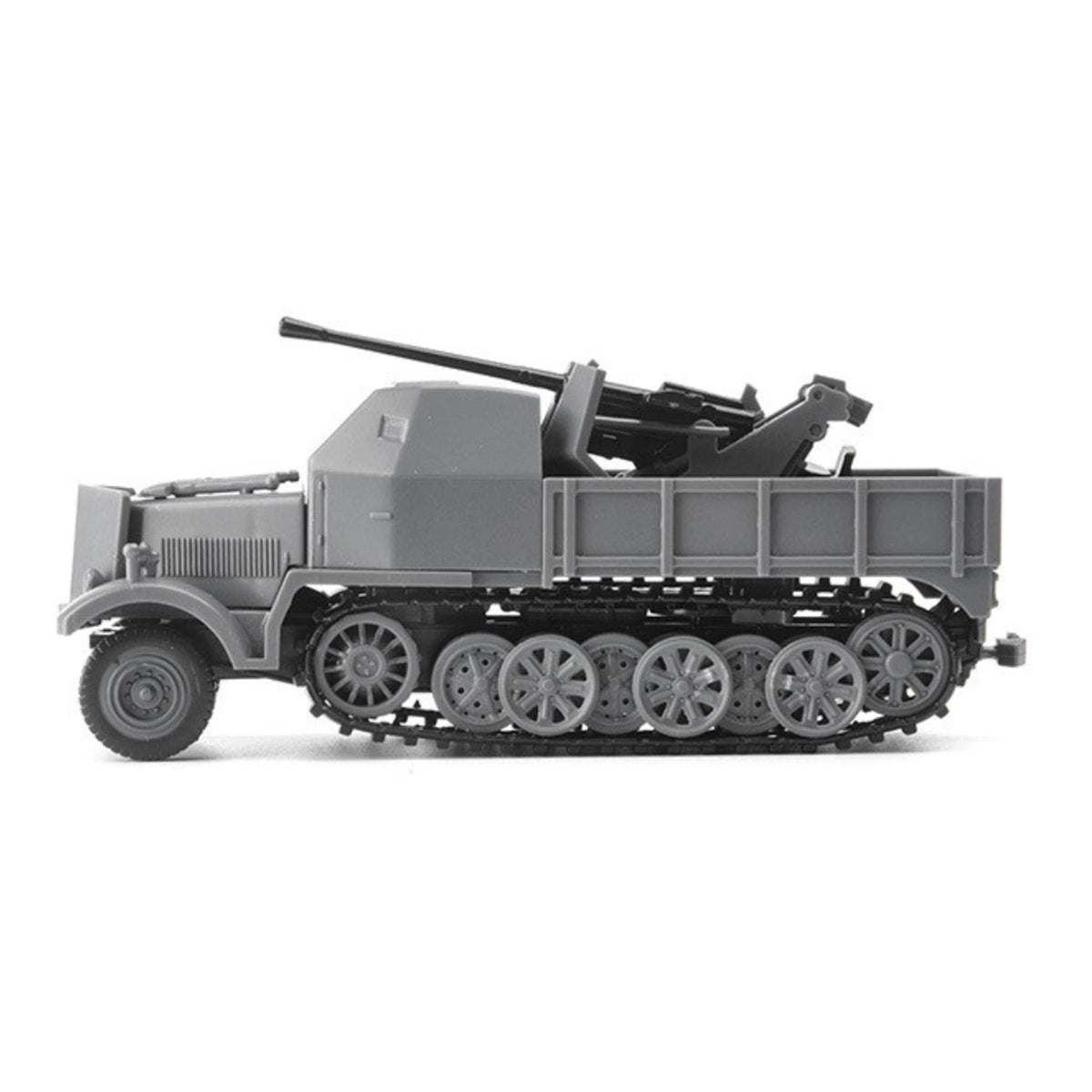 4D Half-track Armored Vehicle FLAK37 Model 1:72 Simulation