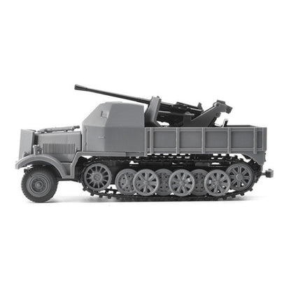 4D Half-track Armored Vehicle FLAK37 Model 1:72 Simulation