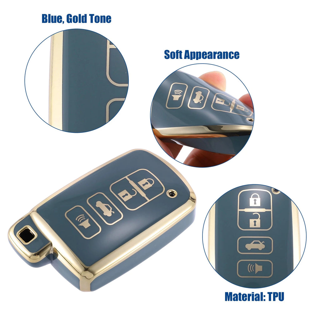 Remote Key Fob Cover Shell Case Replacement for Toyota Avalon Camry (2013–2019)