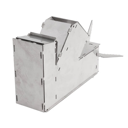 Foldable Camping Wood Stove for Outdoor Use (Collapsible, Stainless)