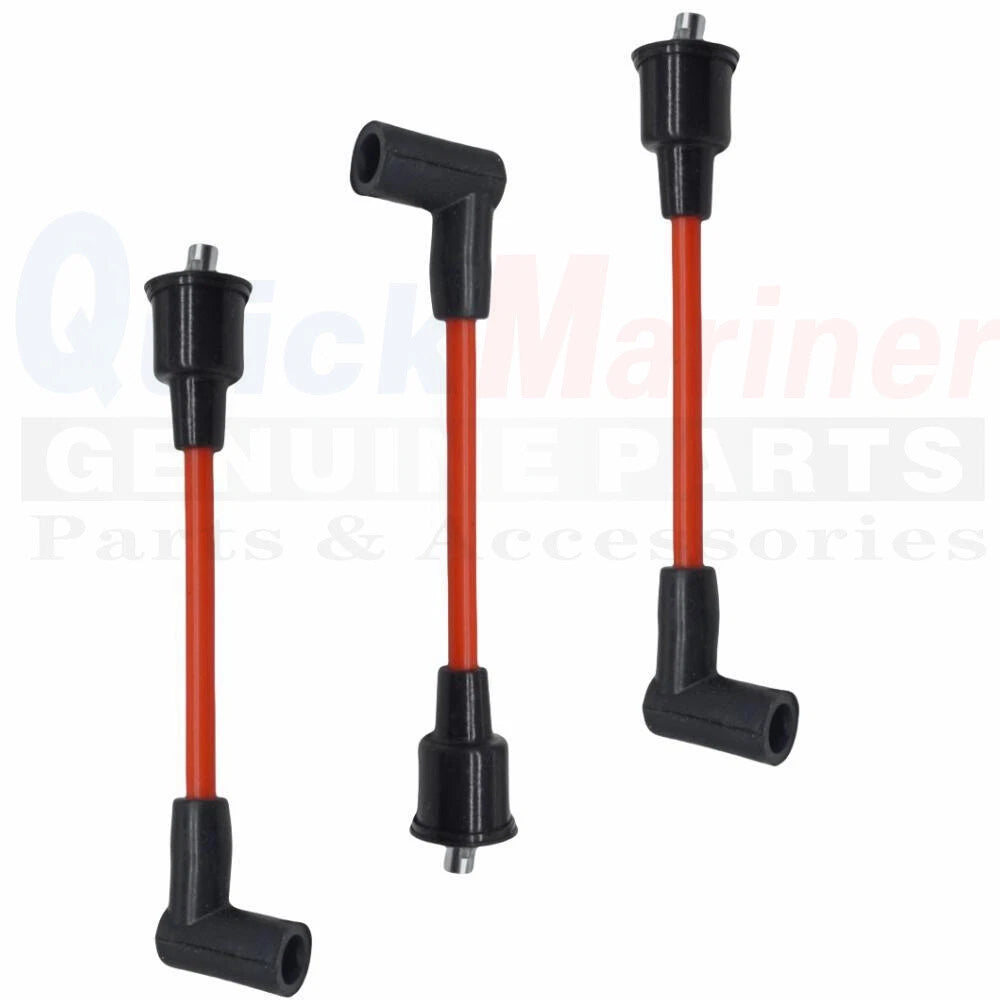 Set of 3 Spark Plug Wires for Mercury 150 175 200 HP (7") 813715A1 90816A25 93475A25