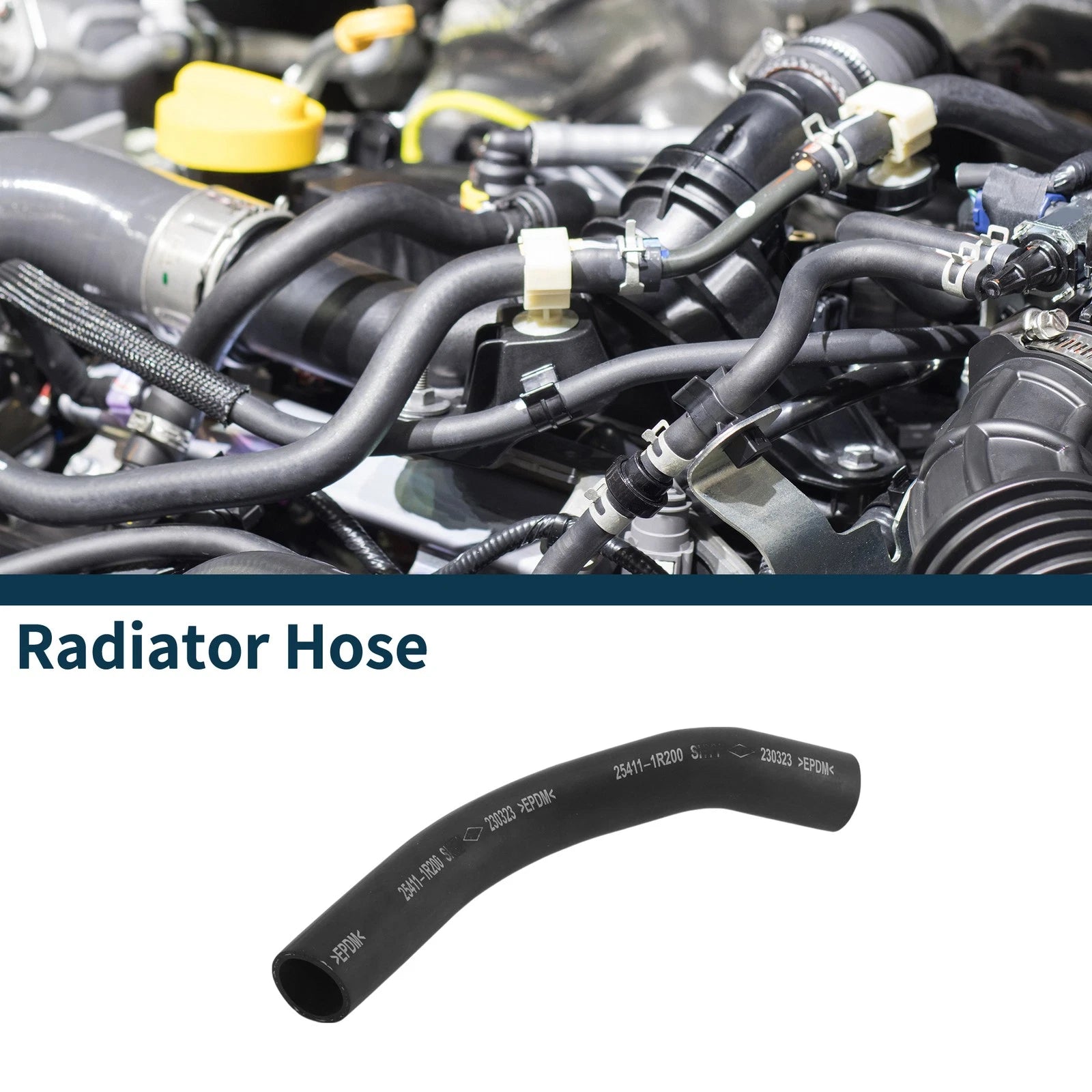 Radiator Hose Replacement for Hyundai Elantra 2011–2022 Rubber Coolant Pipe