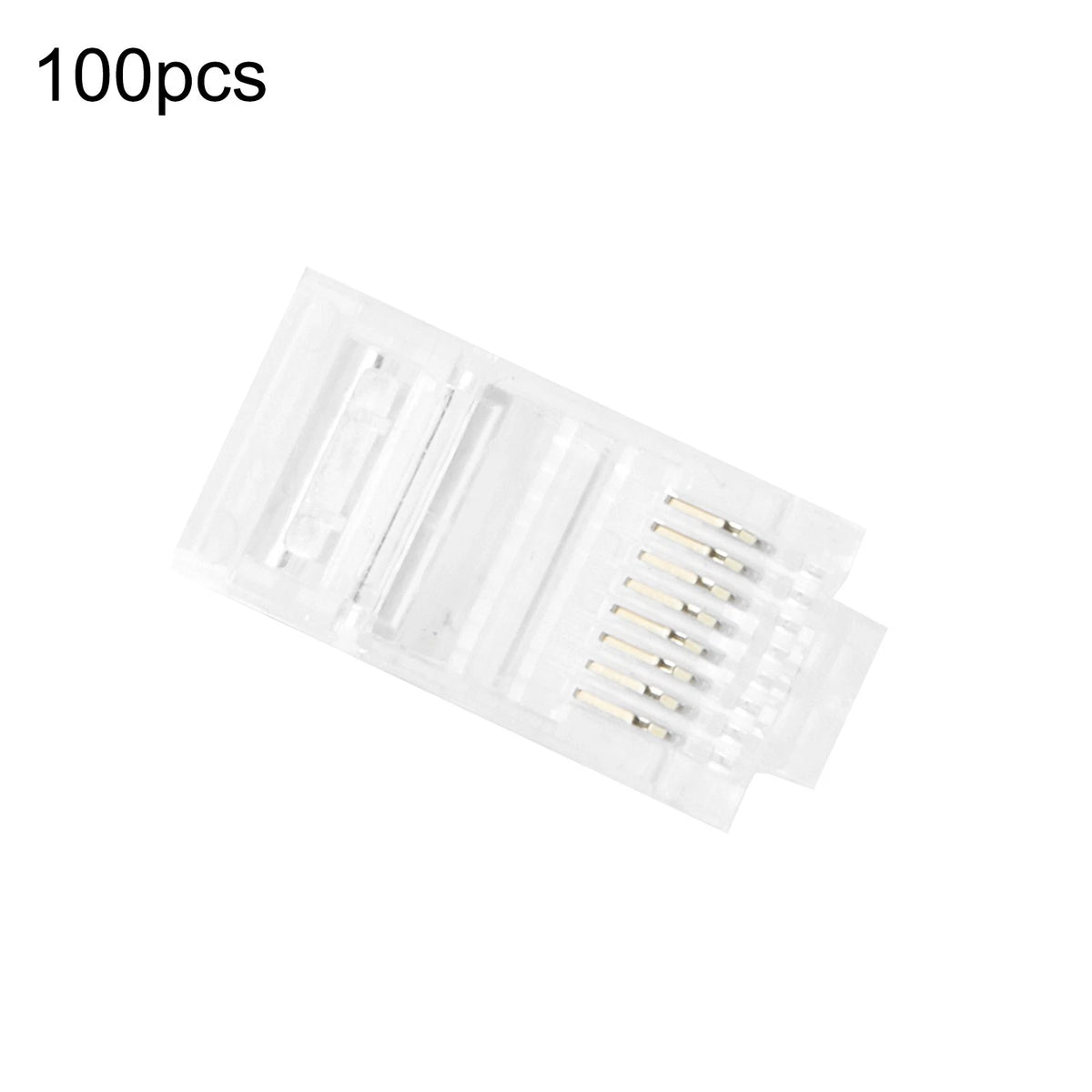 100PCS RJ45 8P8C CAT5e Network Modular Plug Connector