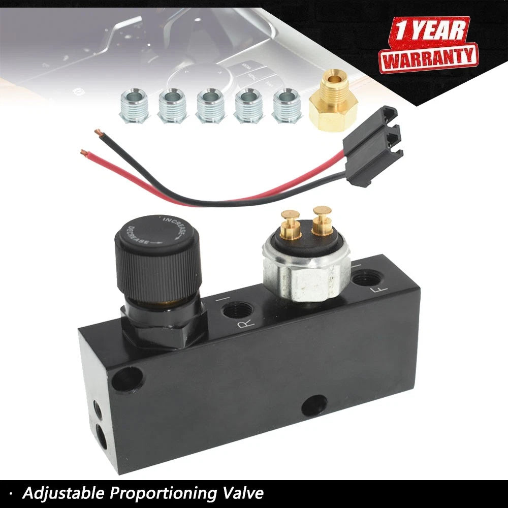 Adjustable Proportioning Valve with Distribution Block for