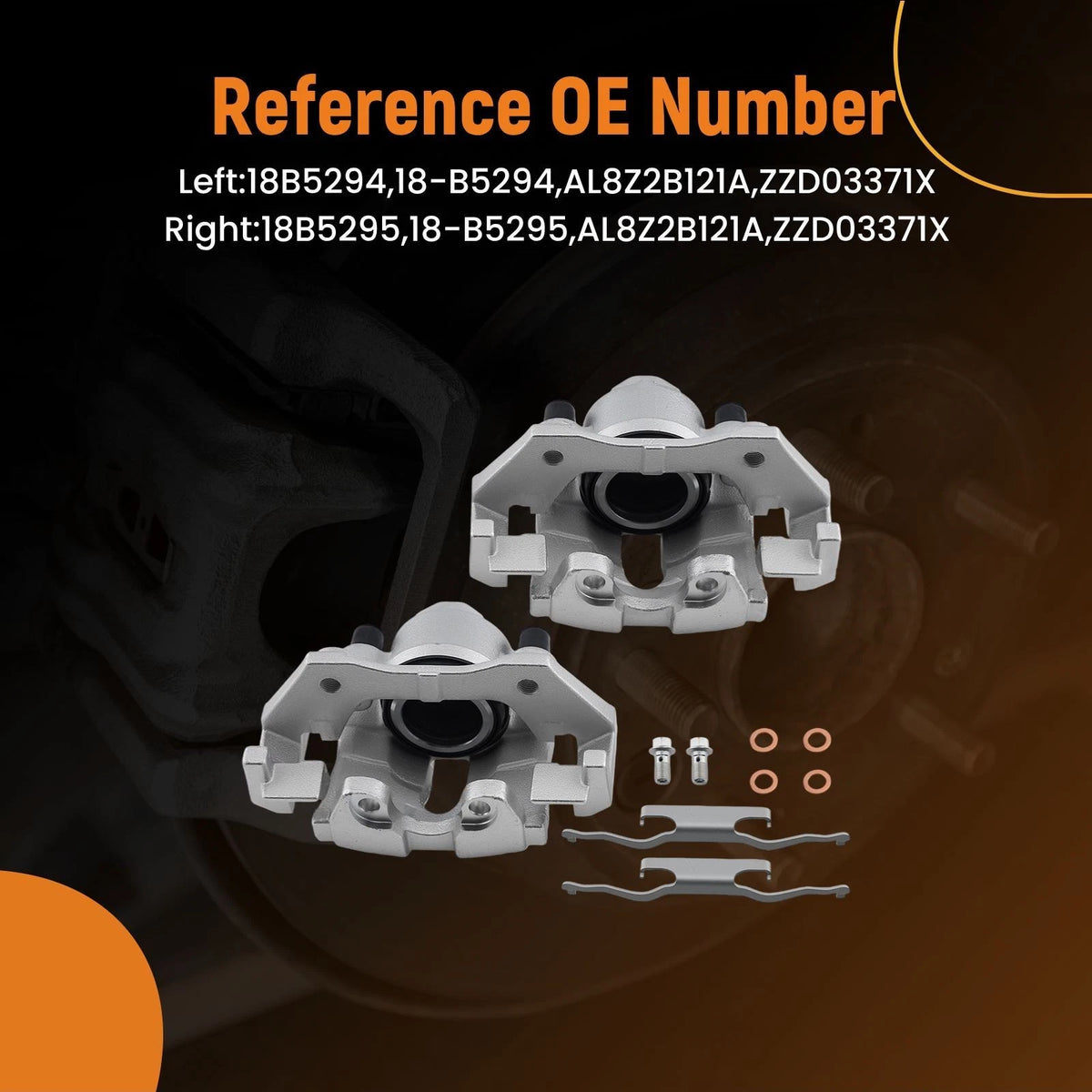 Front Disc Brake Calipers Set for Ford Escape Mercury Mariner (2011–2012)
