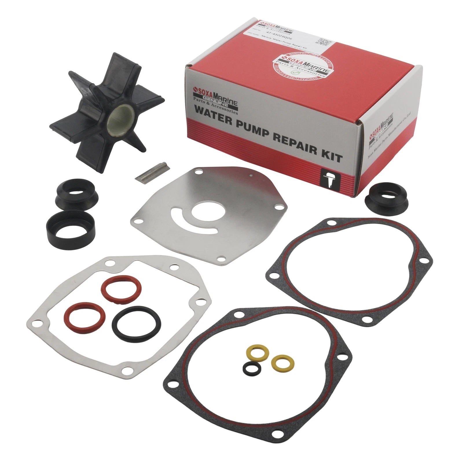 Water Pump Repair Service Kit for Mercury 40-250 Outboard (8M0100526)