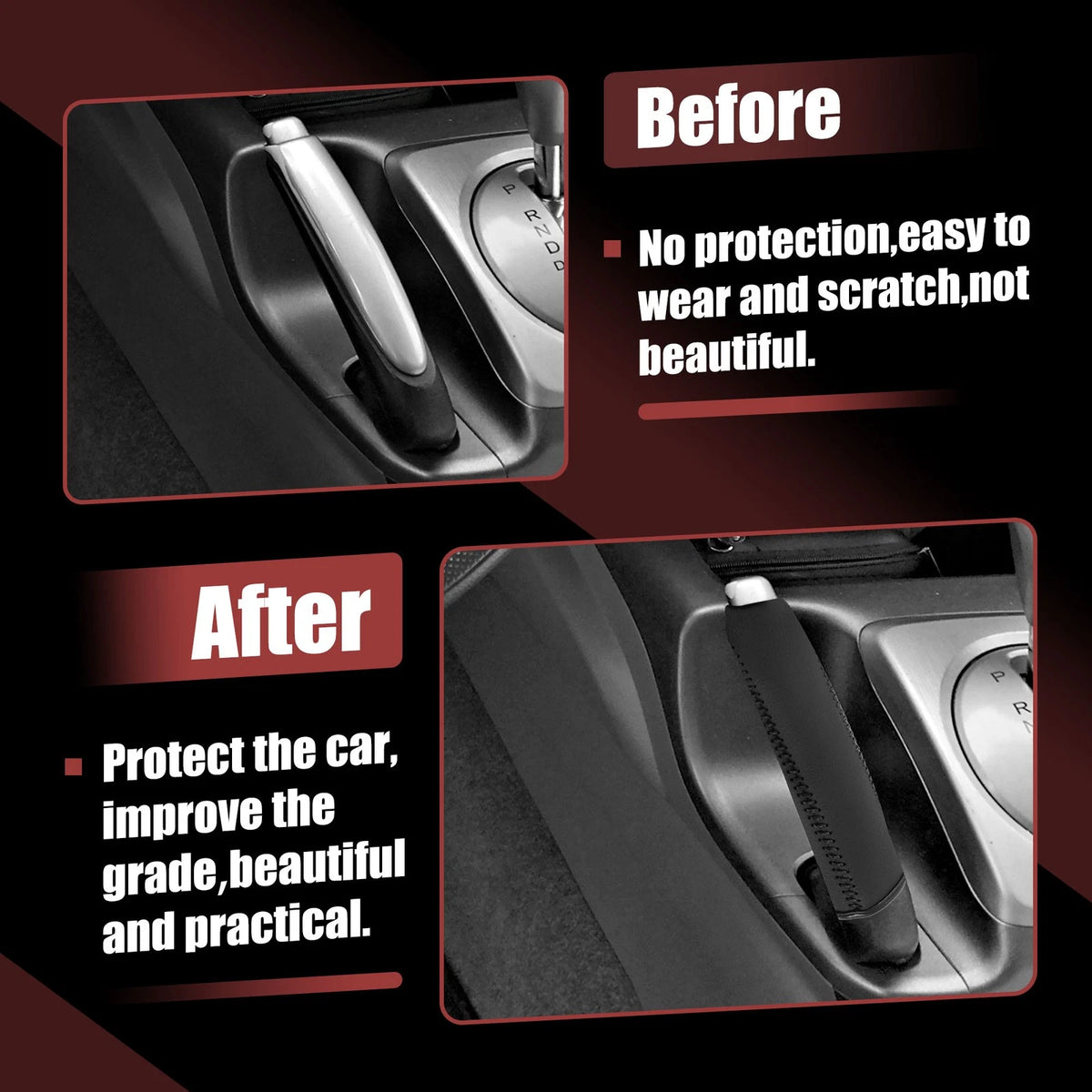 Faux Leather Handbrake Cover Trim for Subaru Forester (2009–2017)