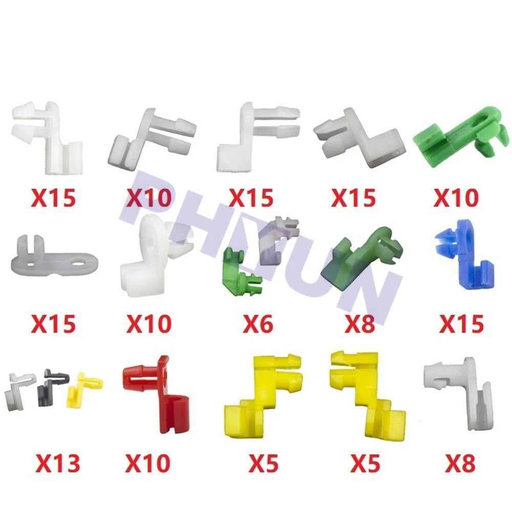 160Pcs Universal Plastic Car Door Lock Rod Cable Clip Fasteners