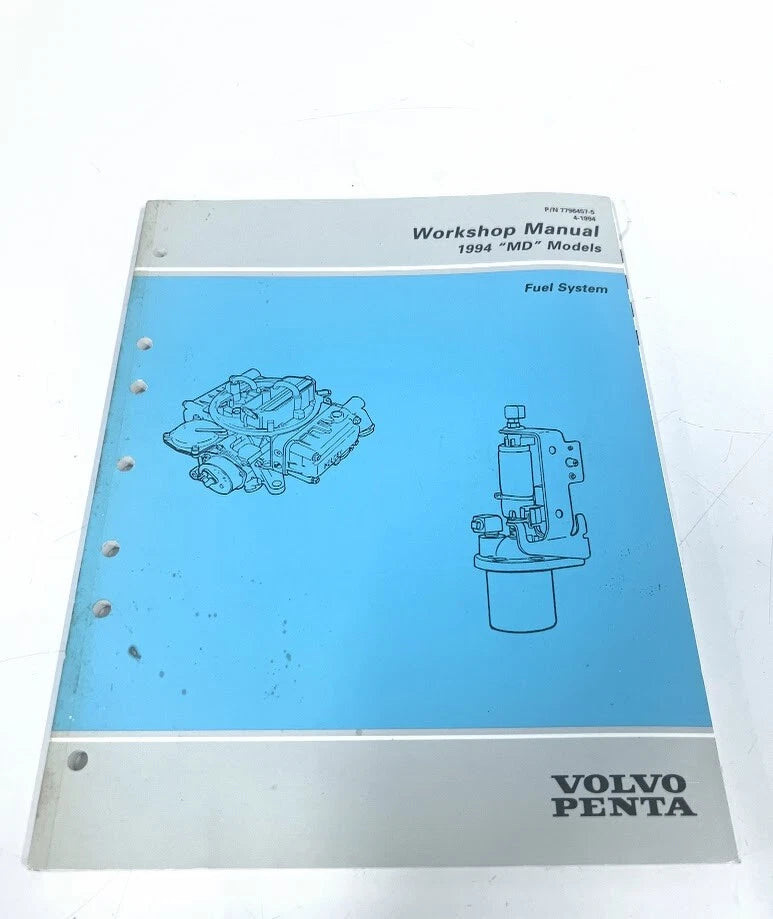 Workshop Manual for Volvo Penta MD Models (1994) 7796457-5