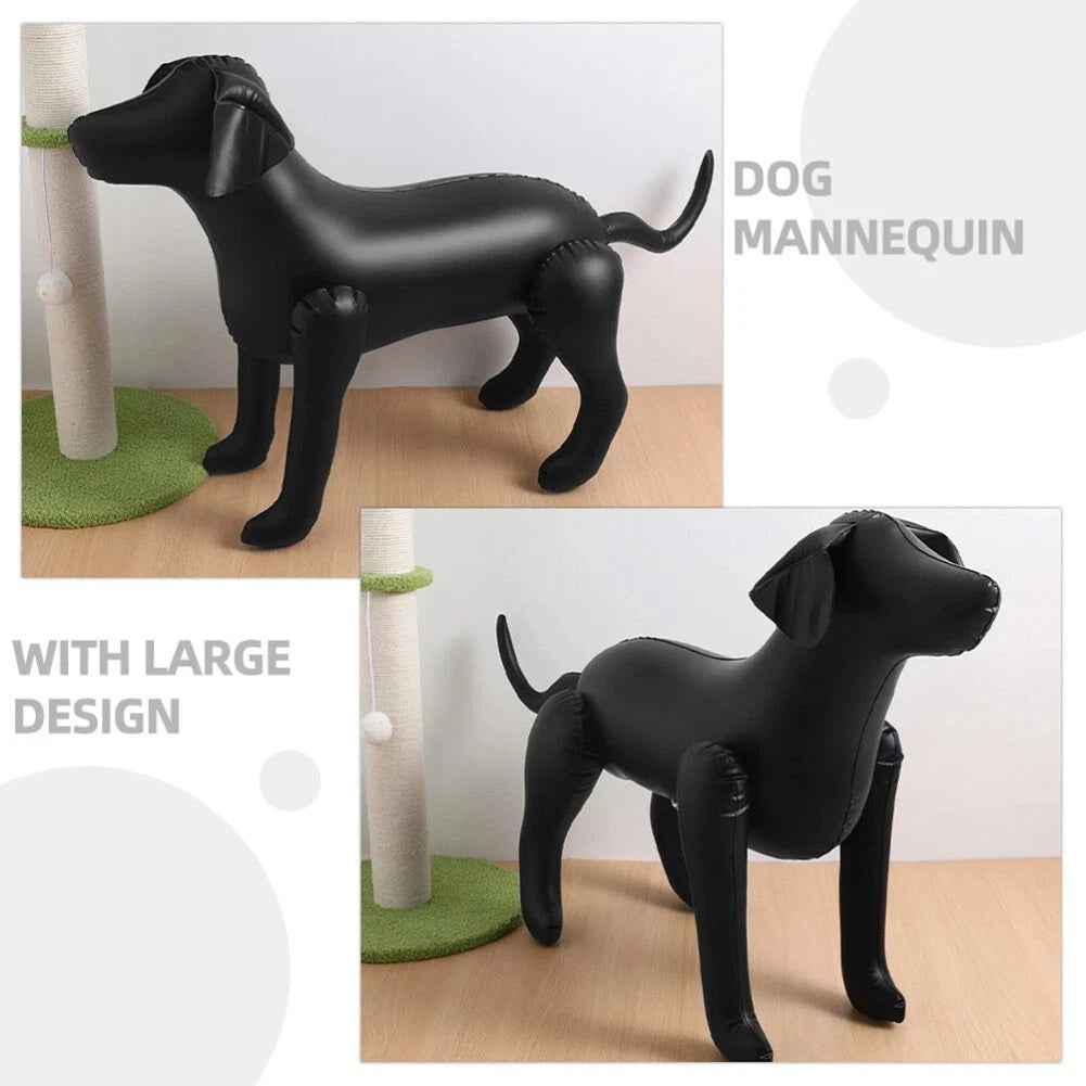 Inflatable Dog Clothing Display Stand with Adjustable Legs