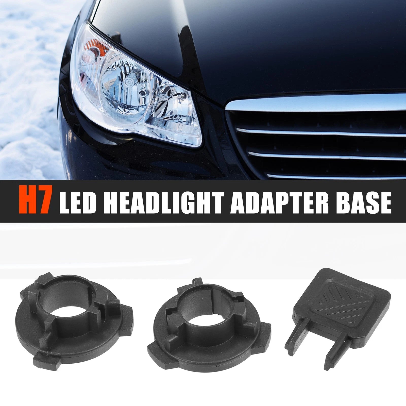 Car LED Headlight Adapter Base Set for Volkswagen Tiguan (2019–2019)