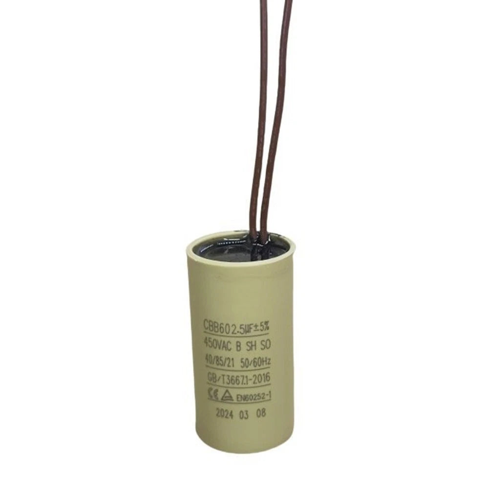2X CBB60 Motor Capacitor 2.5uF for Water Pump & Heating System