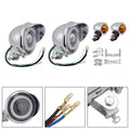 Headlight Lamp Spotlight for Motorcycle (Universal, Chrome)