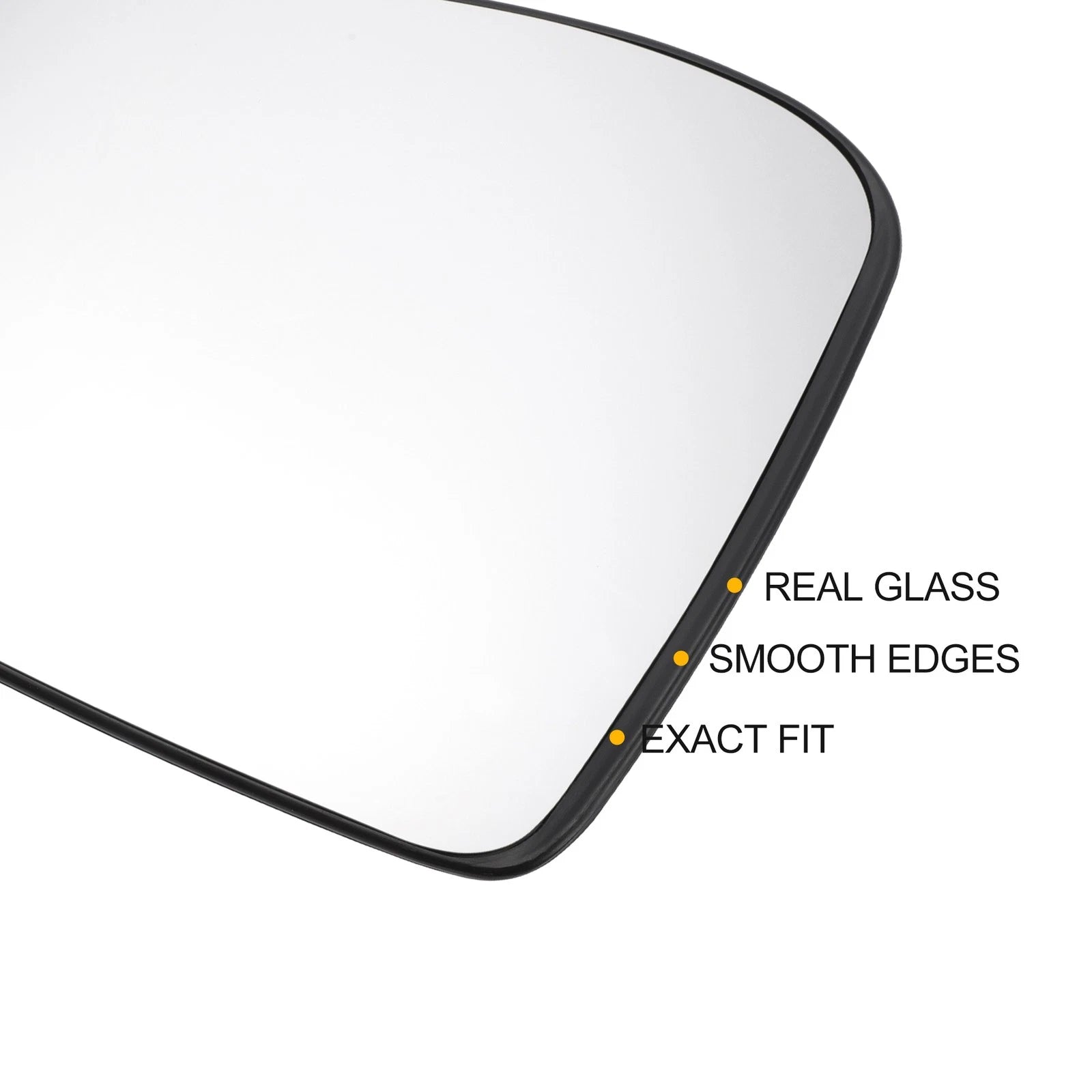 Left Side Heated White Mirror Glass for Renault Twingo (SMART)
