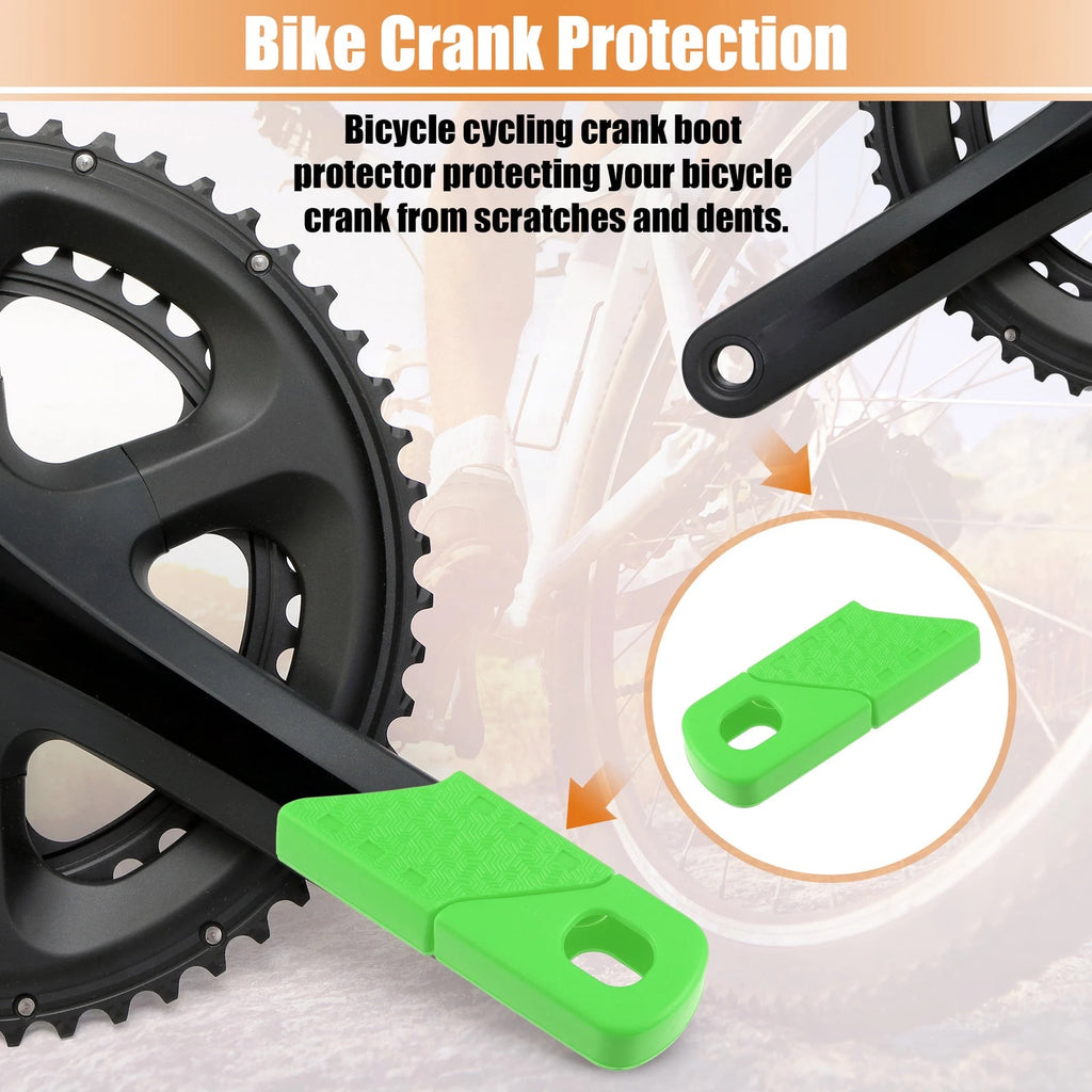Cycling Crank Boot Protector Pair Silicone for Bicycle Crank Arm Cover