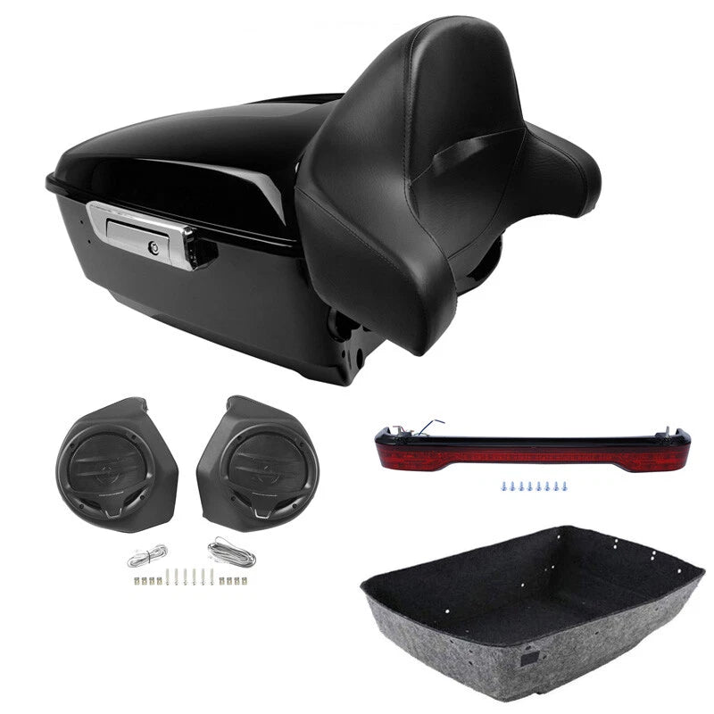 Trunk Backrest Pad Speakers for Harley Electra Glide (2014–2026)