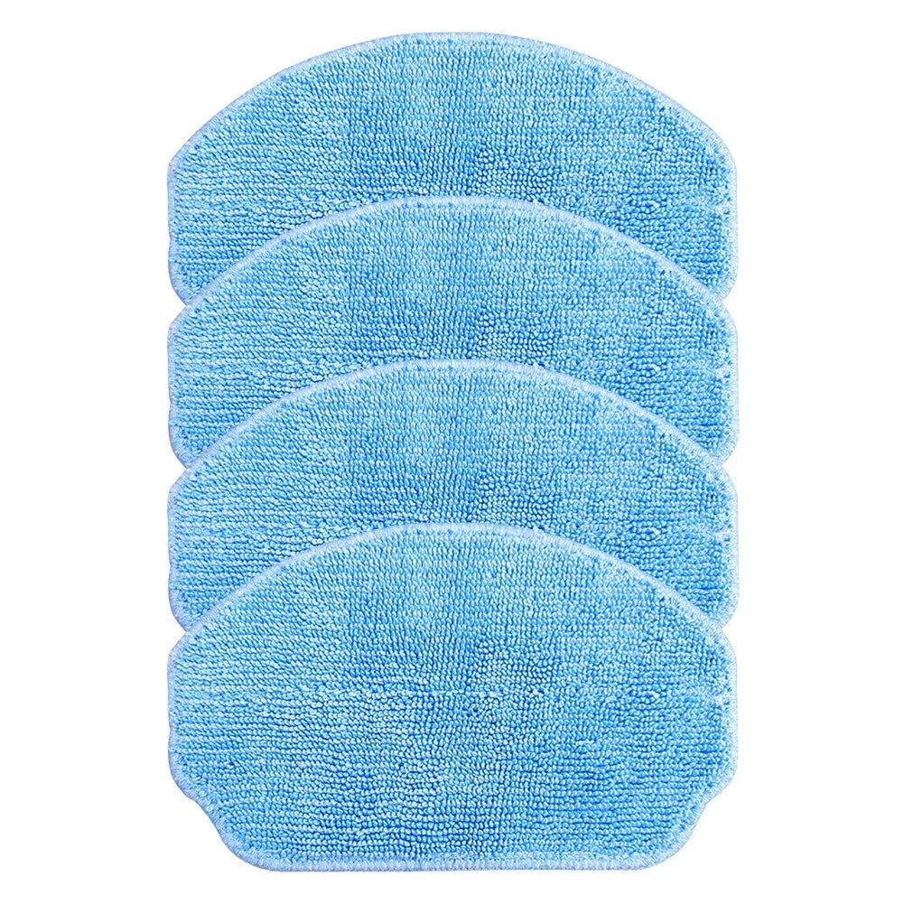 Mop Cloth Replacement Set of 4 for Nedis WIFIVCR001CBK Vacuum Cleaner