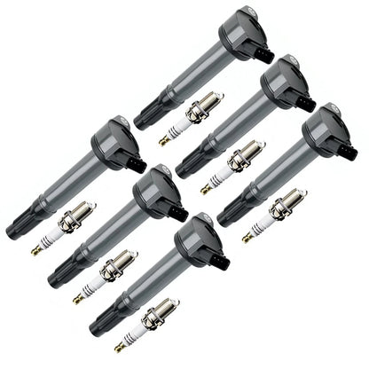 6x Ignition Coils & Iridium Plugs for Toyota Aurion/Kluger (2006–2015)