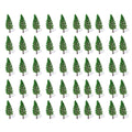 50pcs 1.88" Pine Trees for Railroad Landscape Scenery Layout