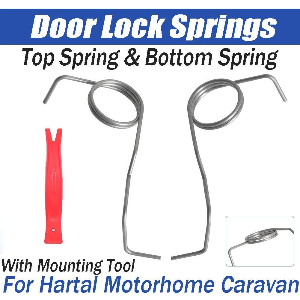 Door Handle Lock Springs for Hartal Motorhome Caravan Camper (w/Tool)