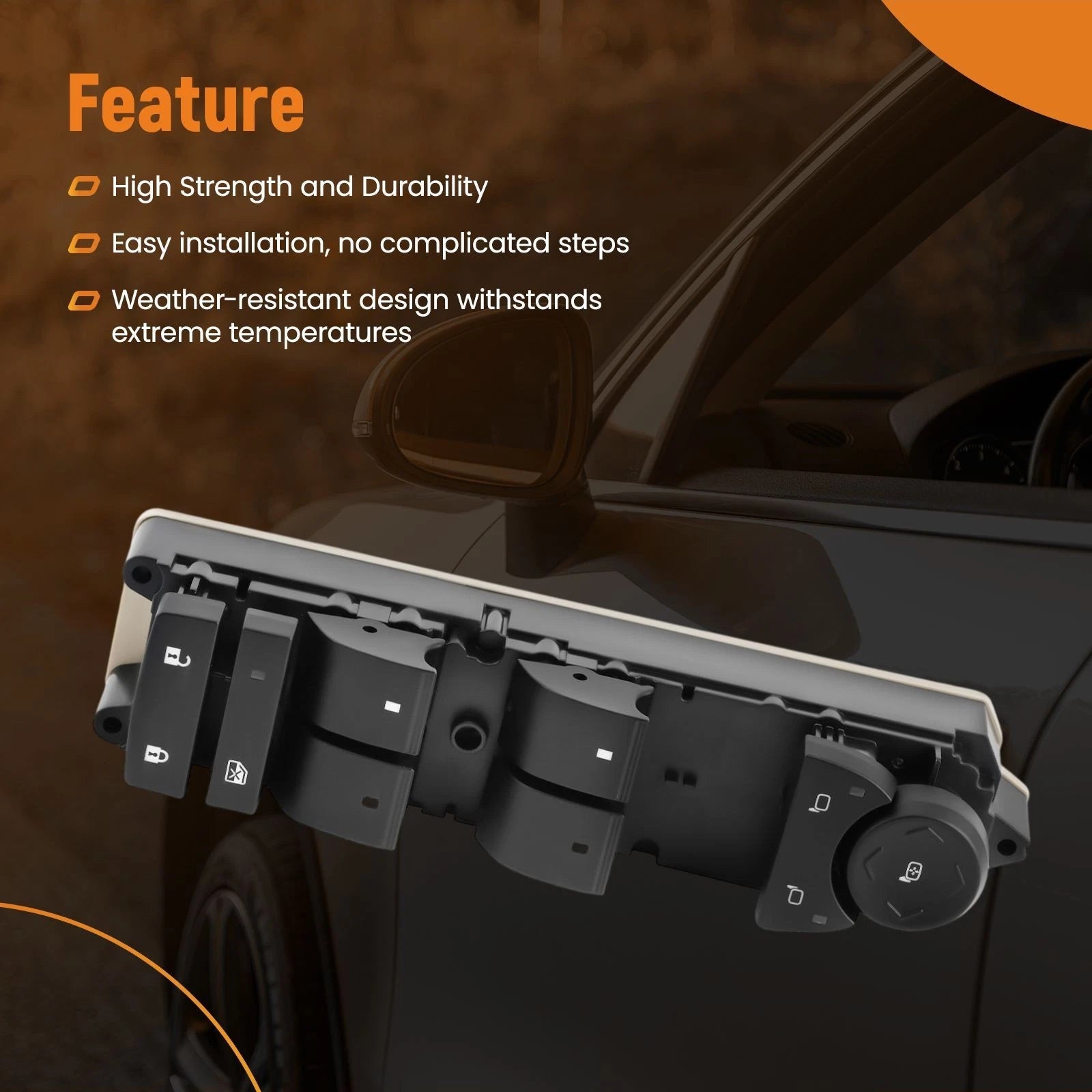 Front Left Power Window Switch for Silverado 2500 3500 HD (2007–2013) DWS177