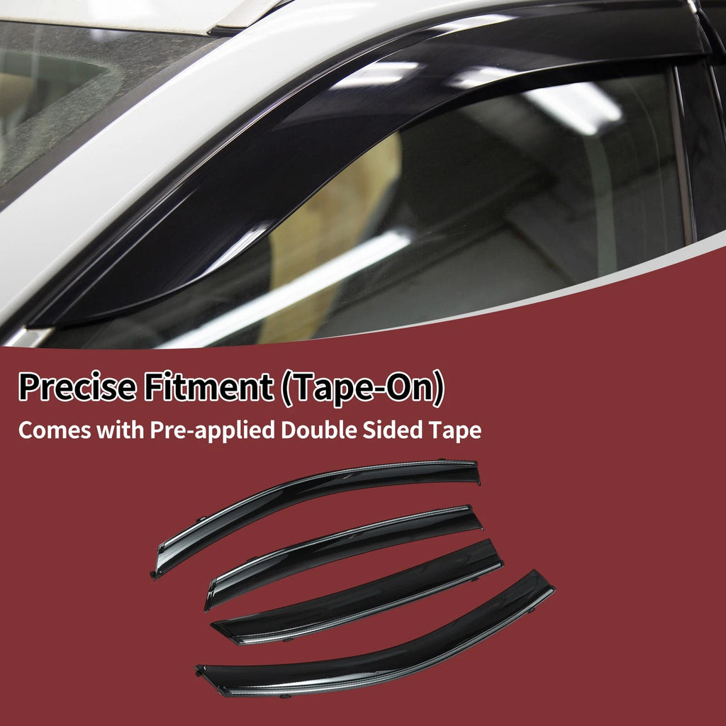 Window Deflectors Side Vent Visors 1 Set for Honda Civic Hatchback (2016–2021)